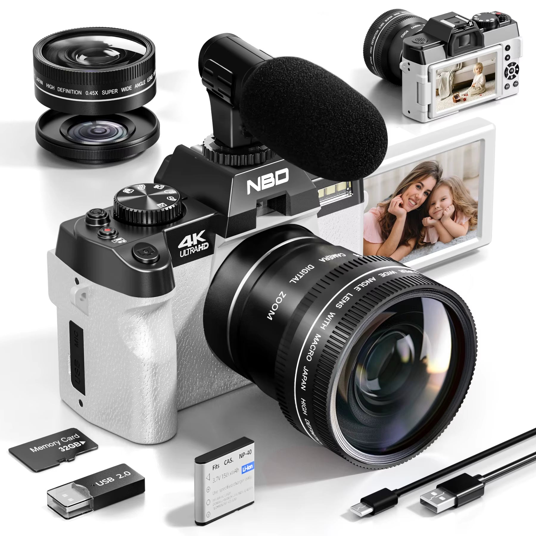 Compact Digital Photography Camera 4K