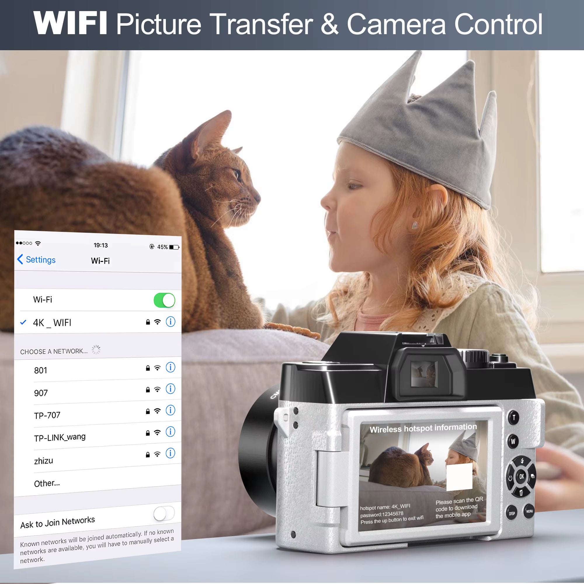 Compact Digital Photography Camera 4K