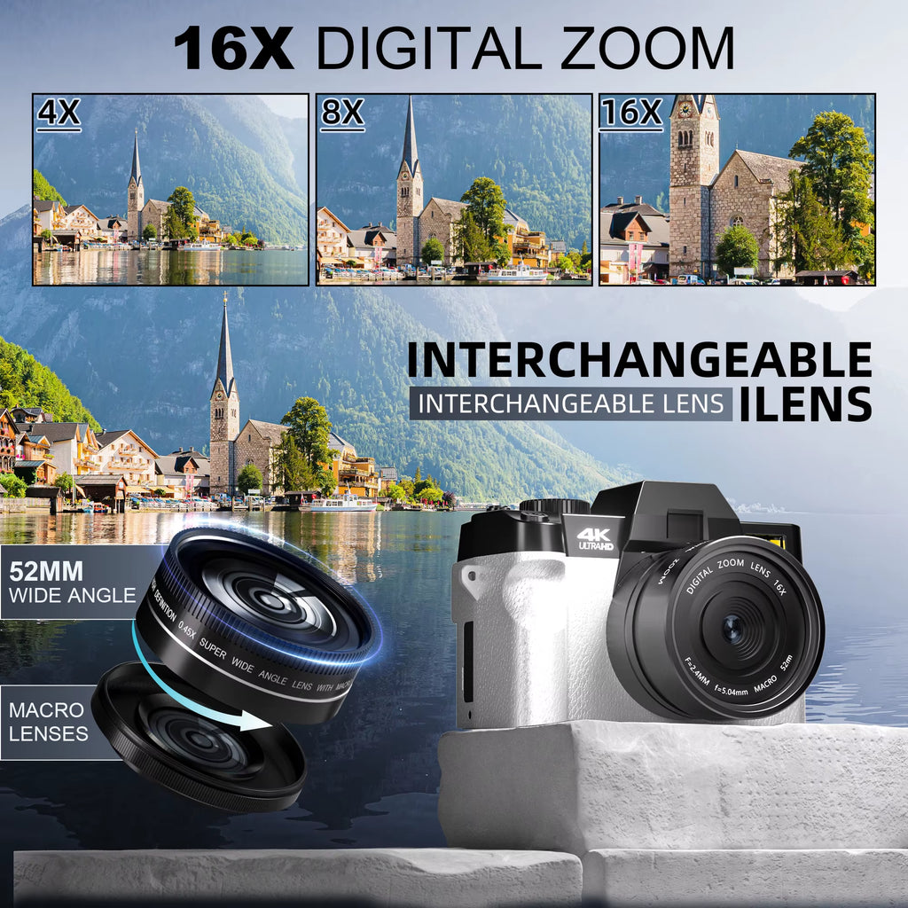 Compact Digital Photography Camera 4K